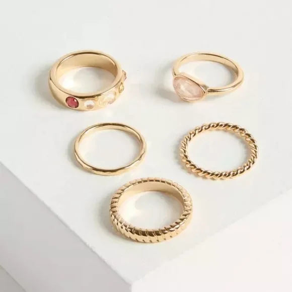 Torrid Gold Ring Sets Sz 10 - Picture 2 of 3